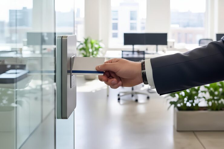 businessman-using-access-card-enter-modern-office-through-glass-door-concept-security-technology-workplace-access-control-digital-authorization-corporate-data-protection-secure-key-pros